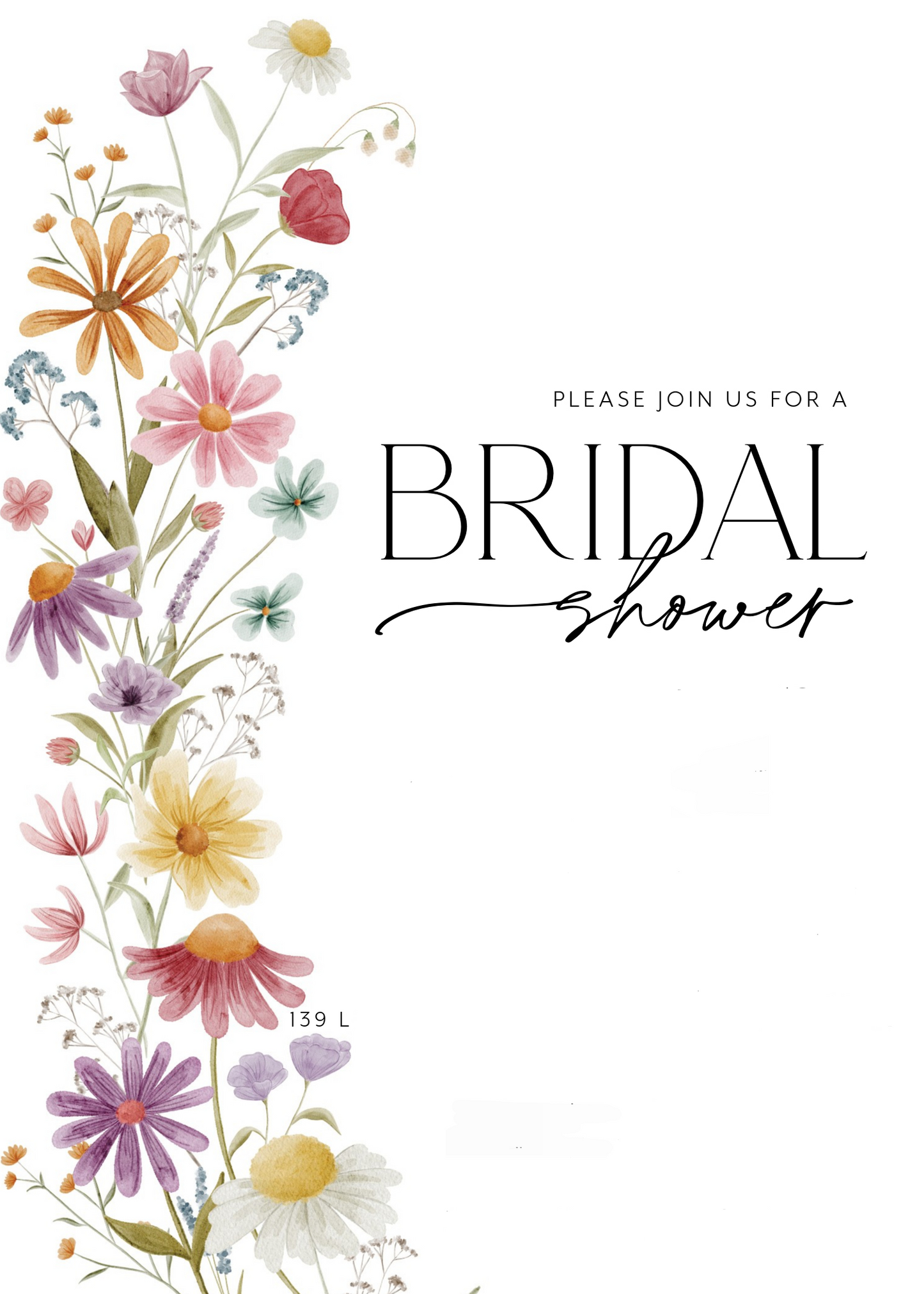 Wildflower Bridal Shower Cookies