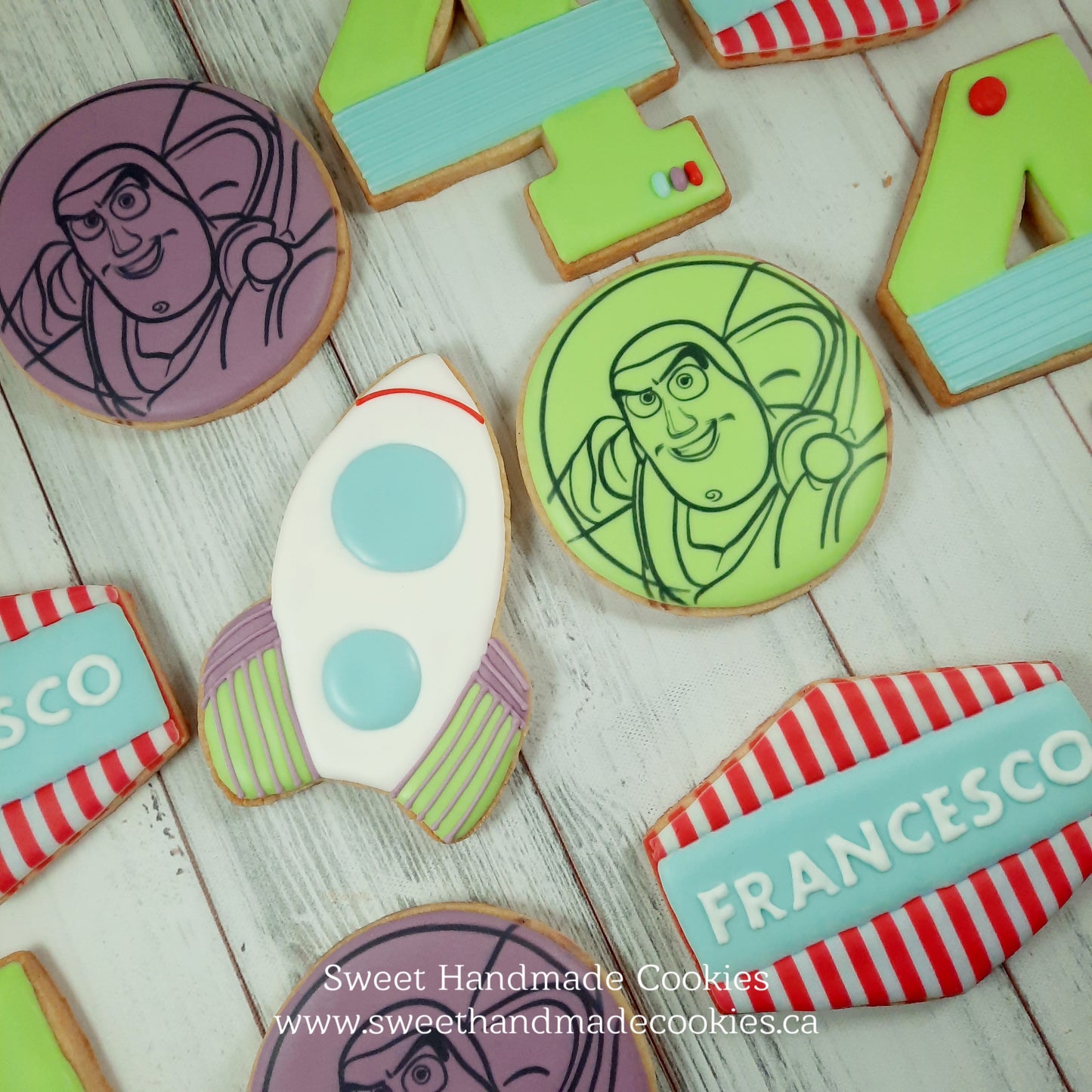 Buzz Lightyear Cookies for a 4th Birthday