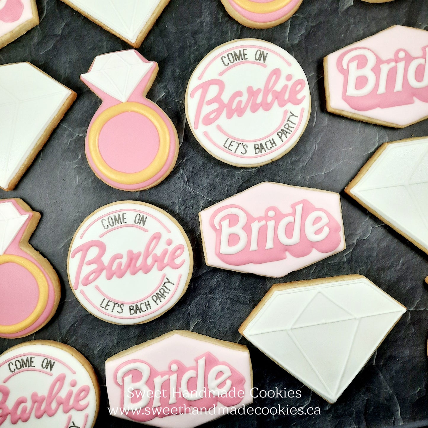 Bachelorette Cookies - Barbie Themed