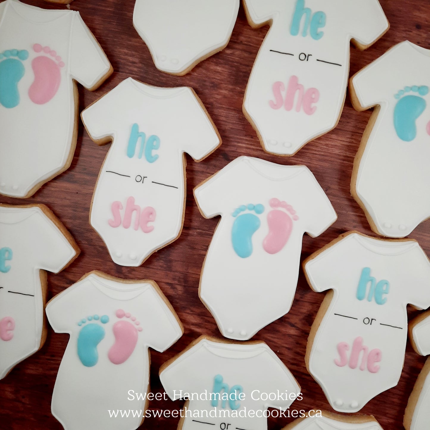 Gender Reveal Cookies - Onesies