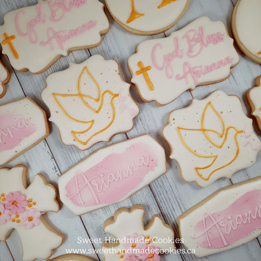Baptism Cookies for Arianna