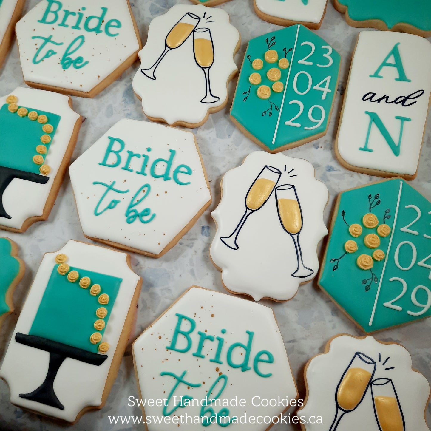Bridal Shower Cookies - A & N
