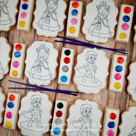 Paint-Your-Own Princess & Prince Cookies