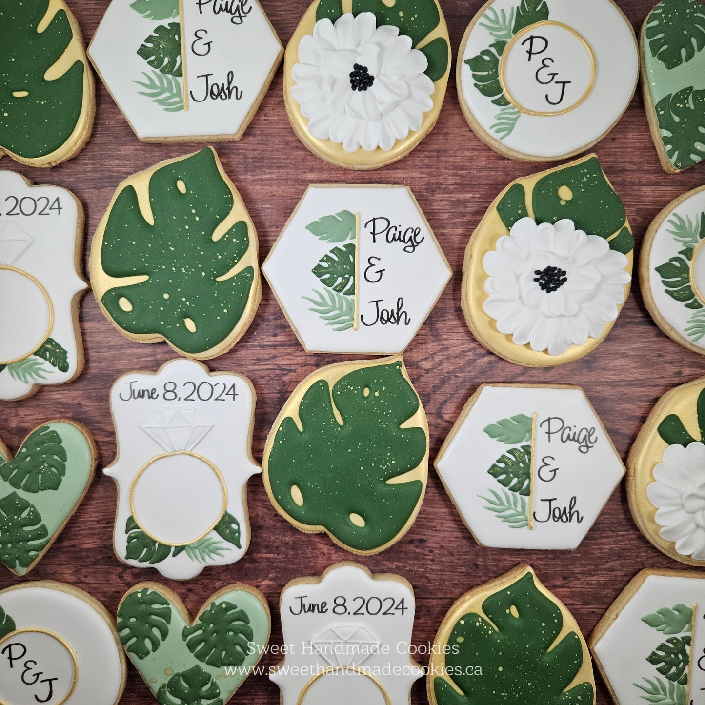 Bridal Shower Cookies - Paige & Josh