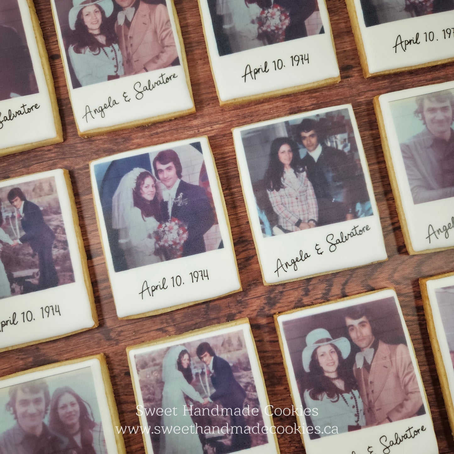 50th Anniversary Polaroid Cookies
