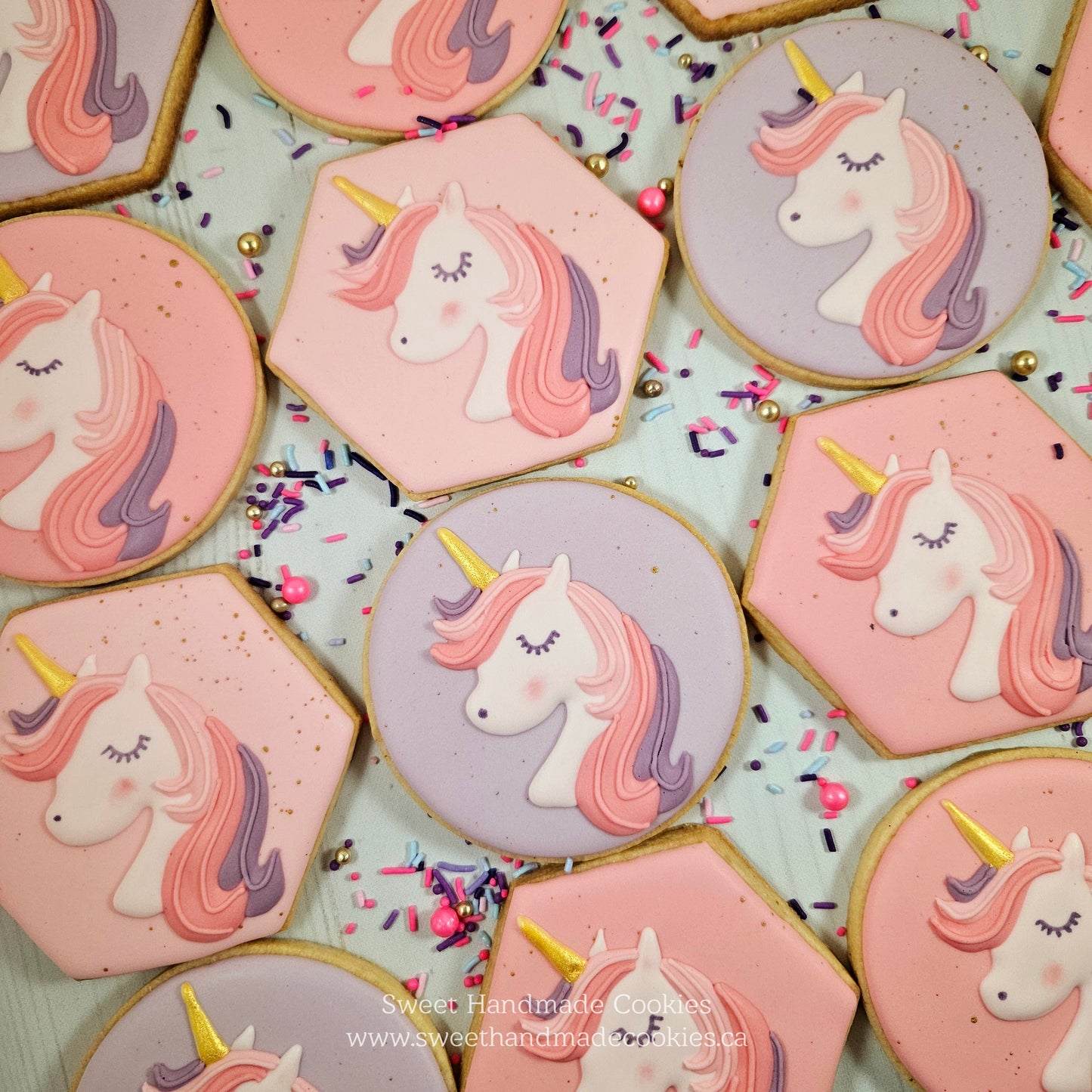 Unicorn Birthday Cookies for Loot Bags
