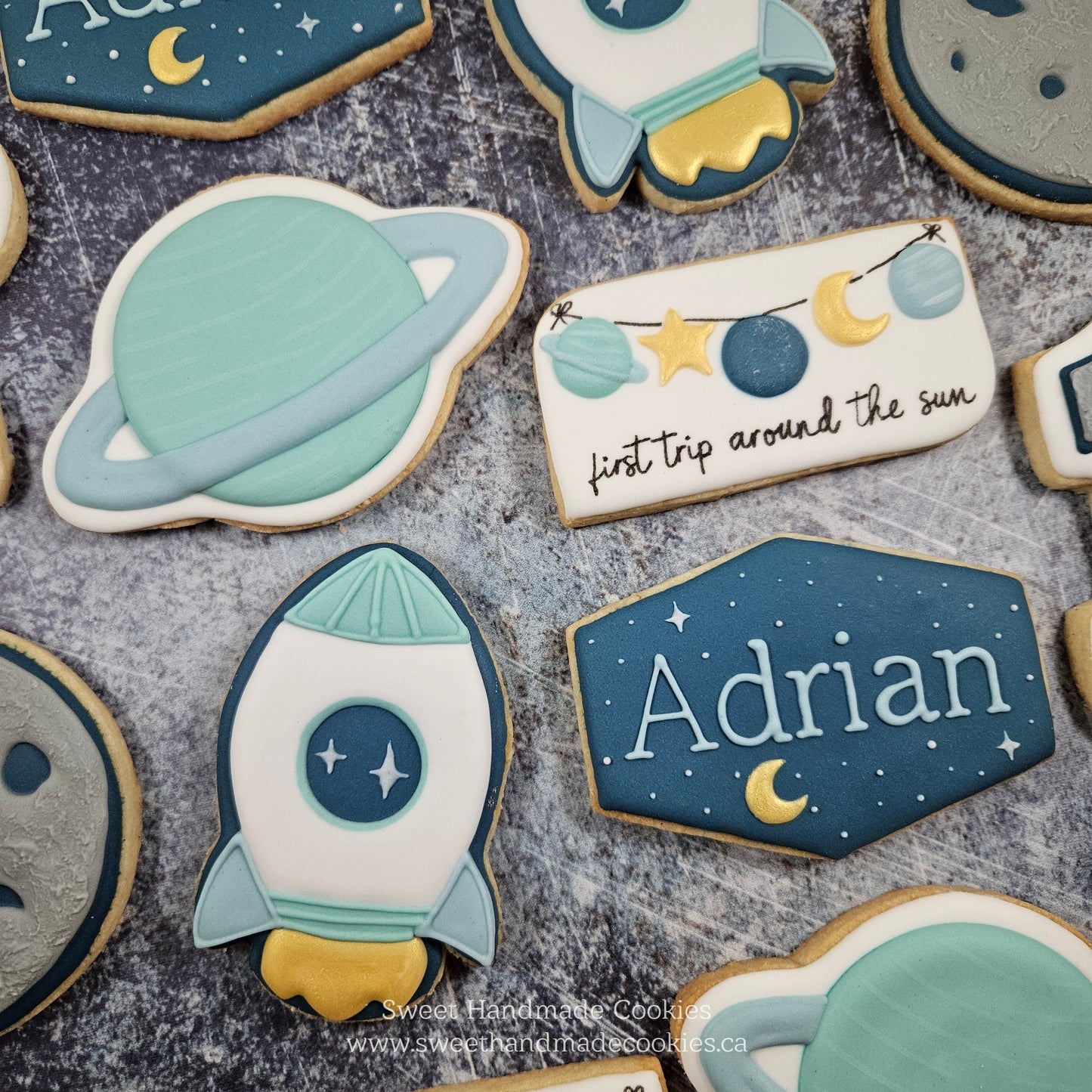 First Trip Around the Sun Cookies for Adrian