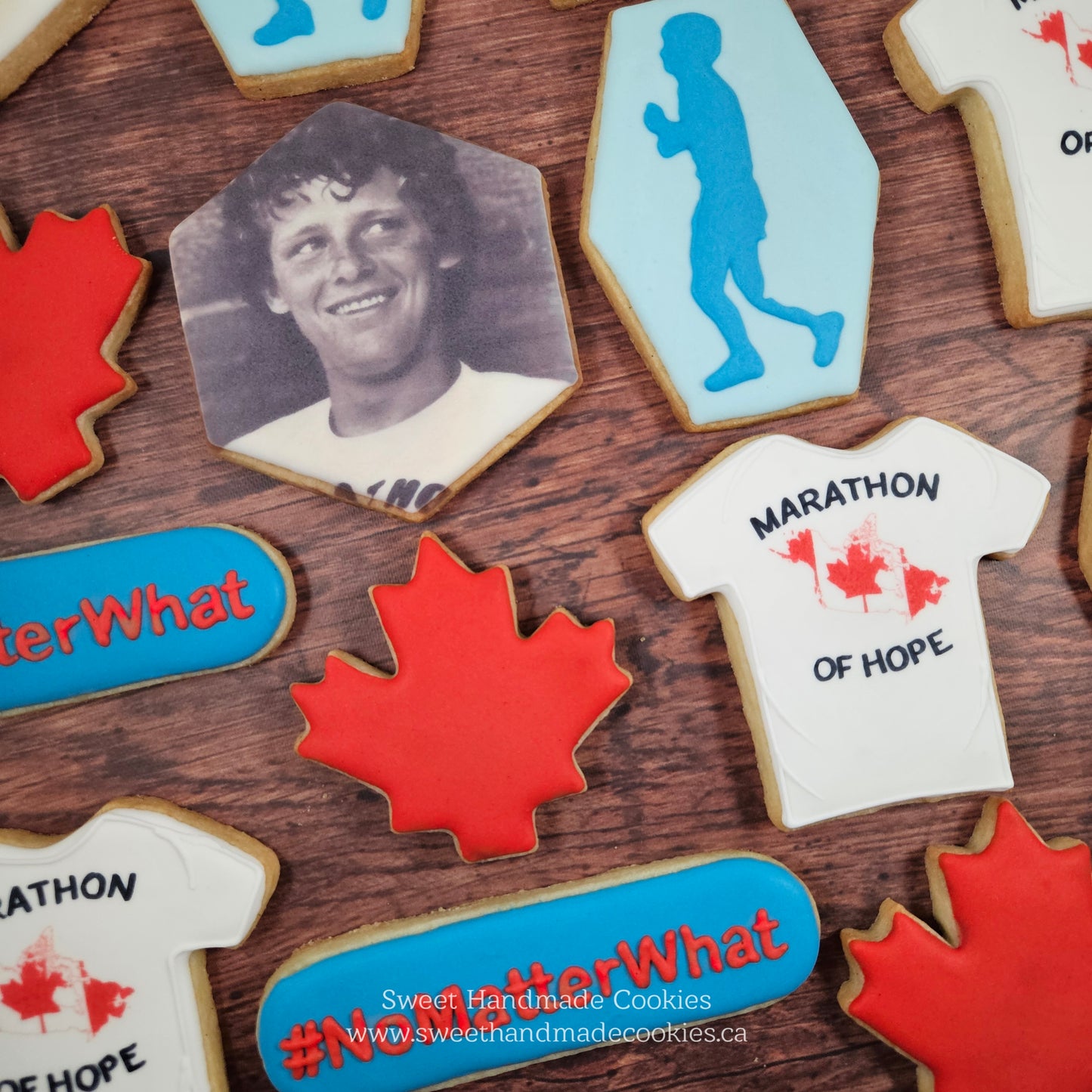 Terry Fox Themed Cookies