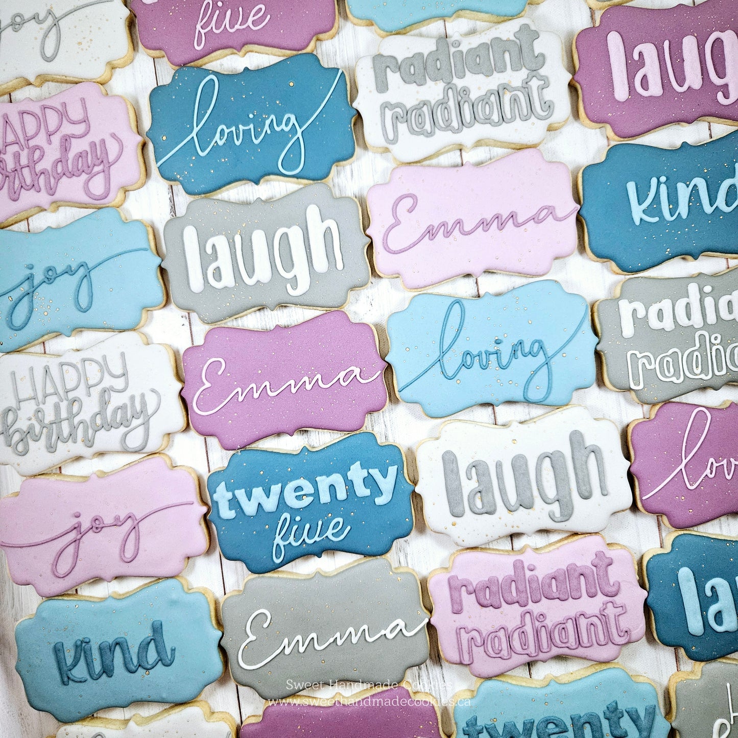 25th Birthday Cookies for Emma