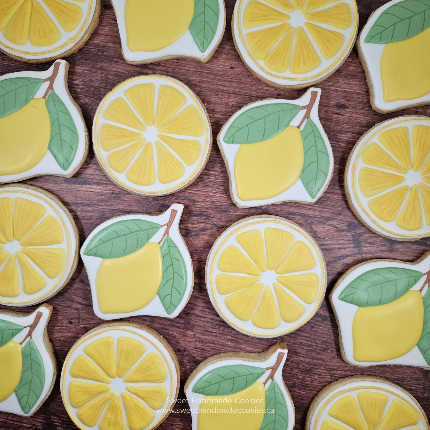 Lemon Bridal Shower Cookies