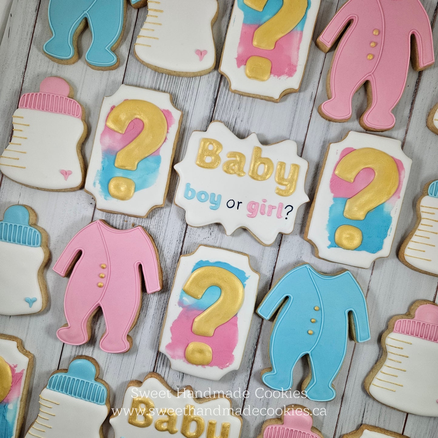 Gender Reveal Cookies - Baby Boy or Girl