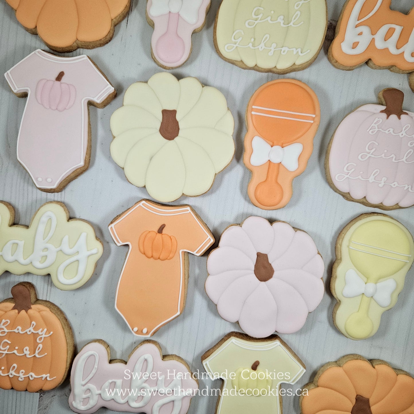 Baby Shower Cookies - Little Pumpkin