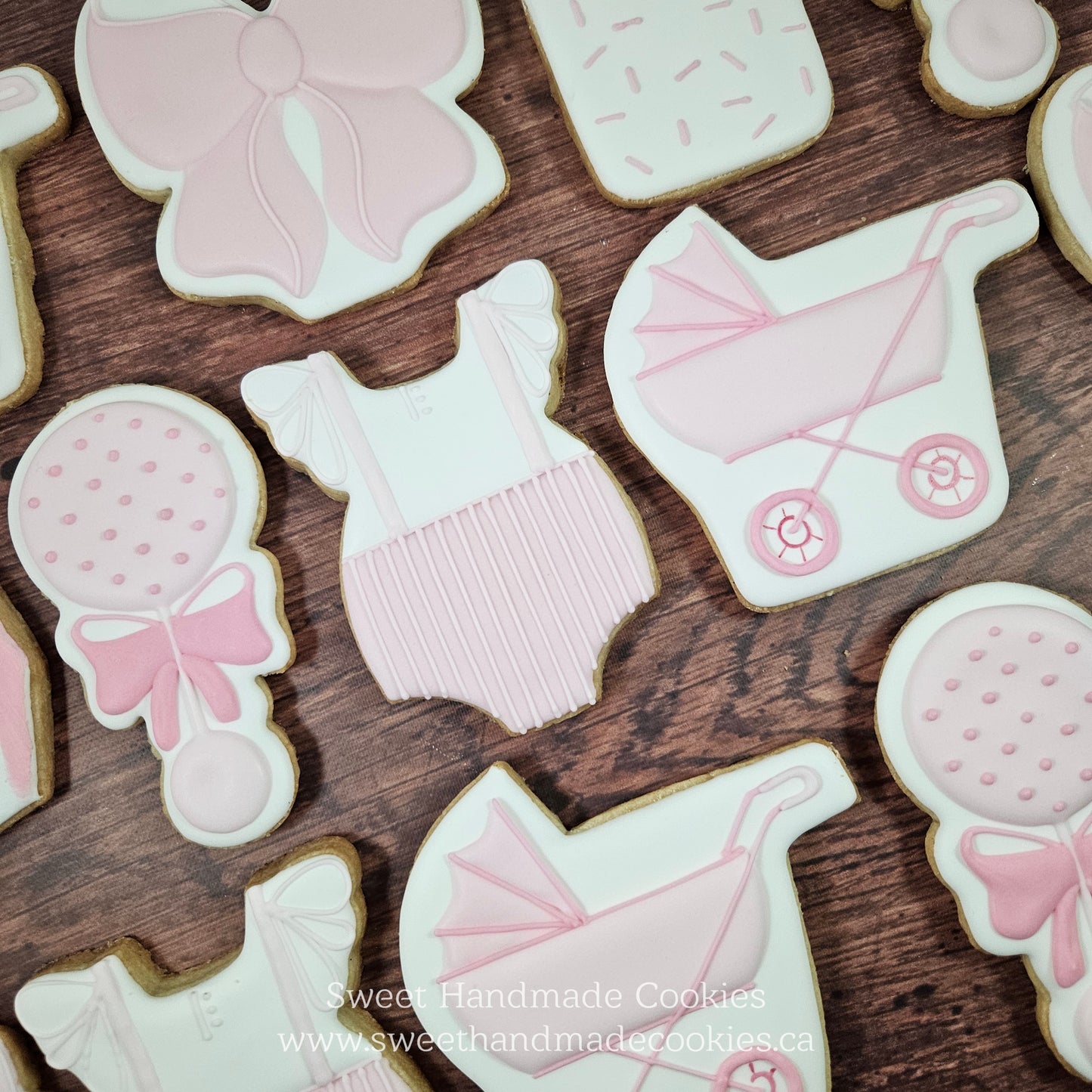 Baby Shower Cookies - Pink on Pink