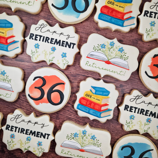 Retirement Cookies for a Librarian