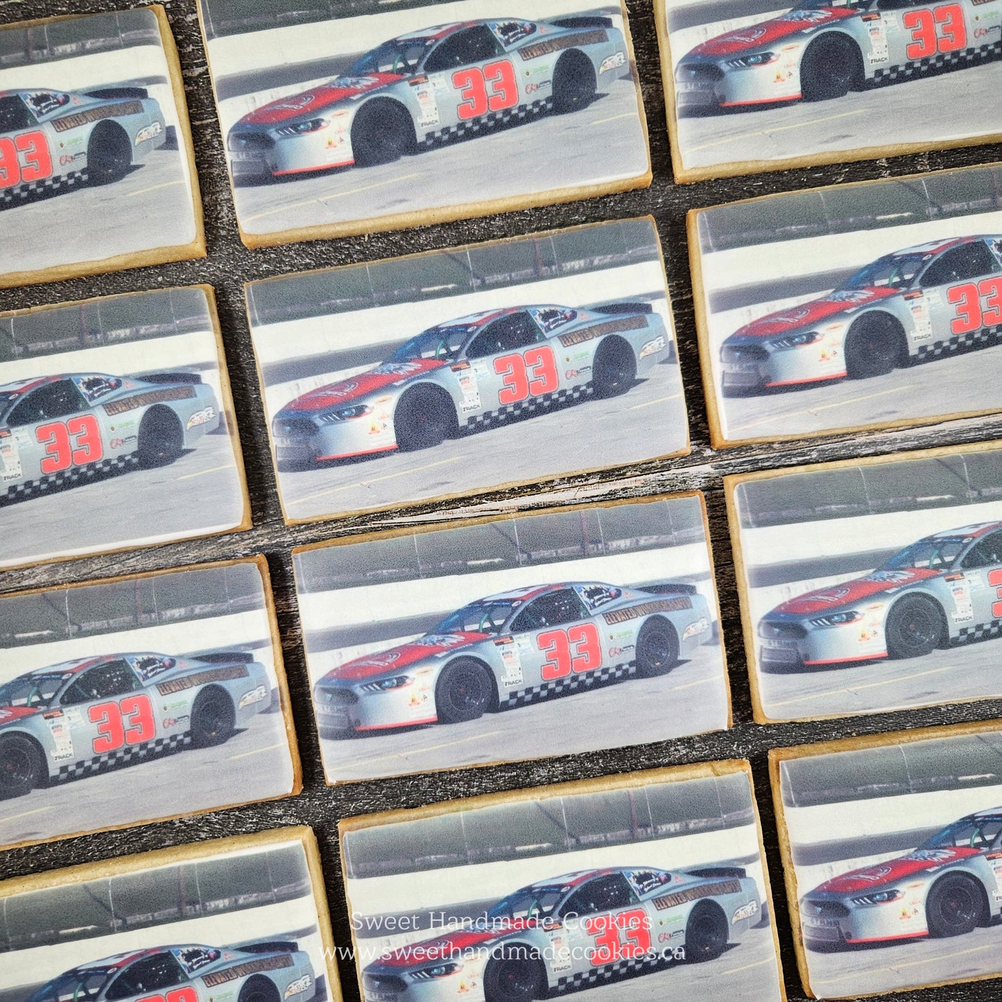 Race Car Photo Cookies (3)