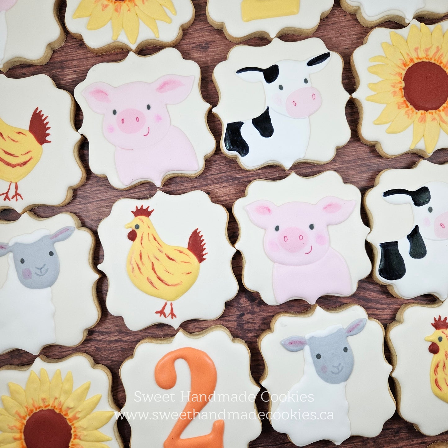 Barnyard Animal Cookies for a Second Birthday