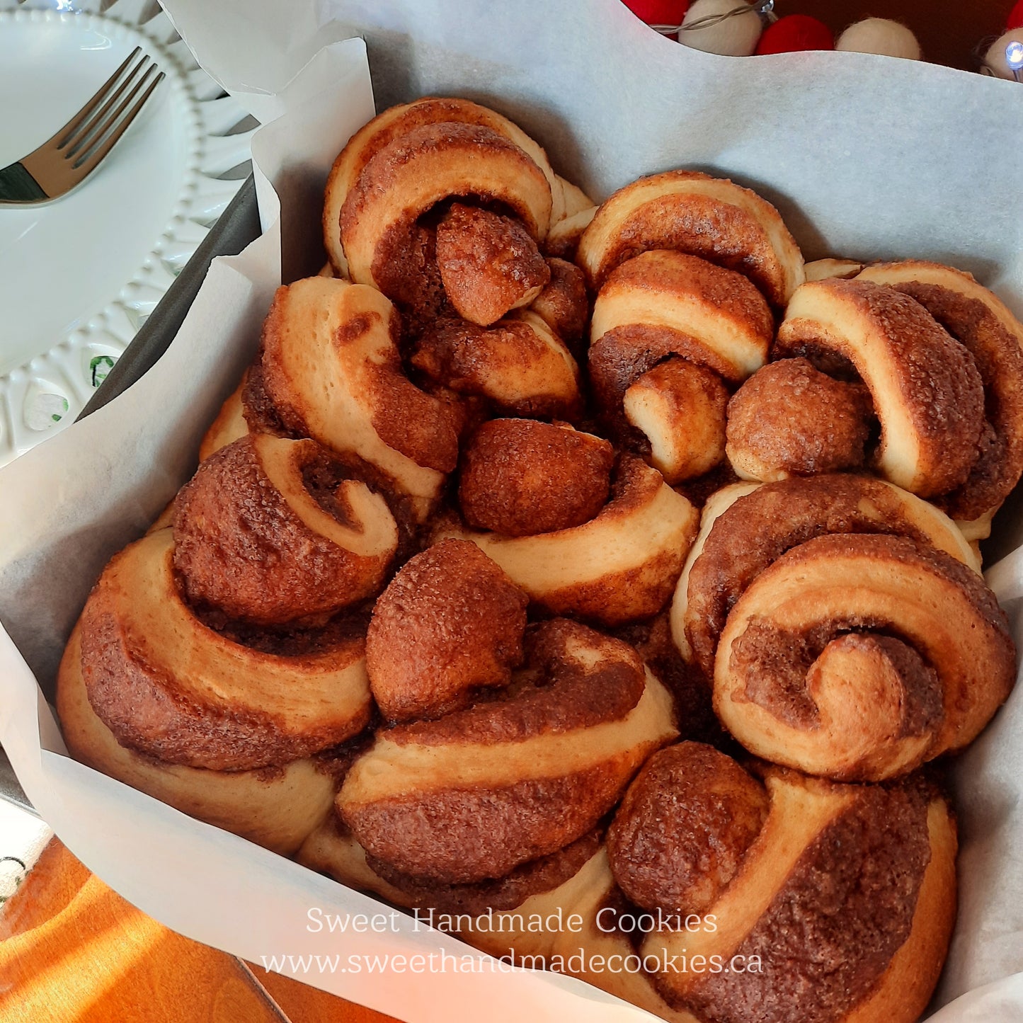 Sinfully Delicious Cinnamon Swirls with Cream Cheese Frosting - Tray of 9