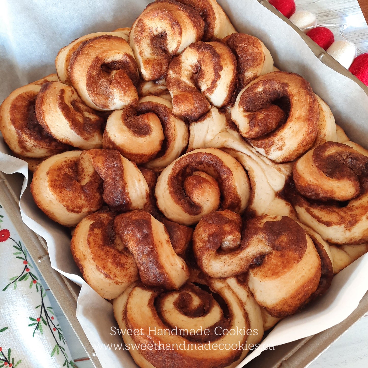 Sinfully Delicious Cinnamon Swirls with Cream Cheese Frosting - Tray of 12