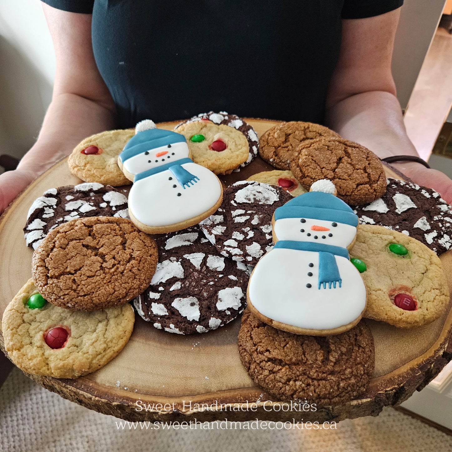 Large Snowman Cookie (sold individually, PERSONALIZED)