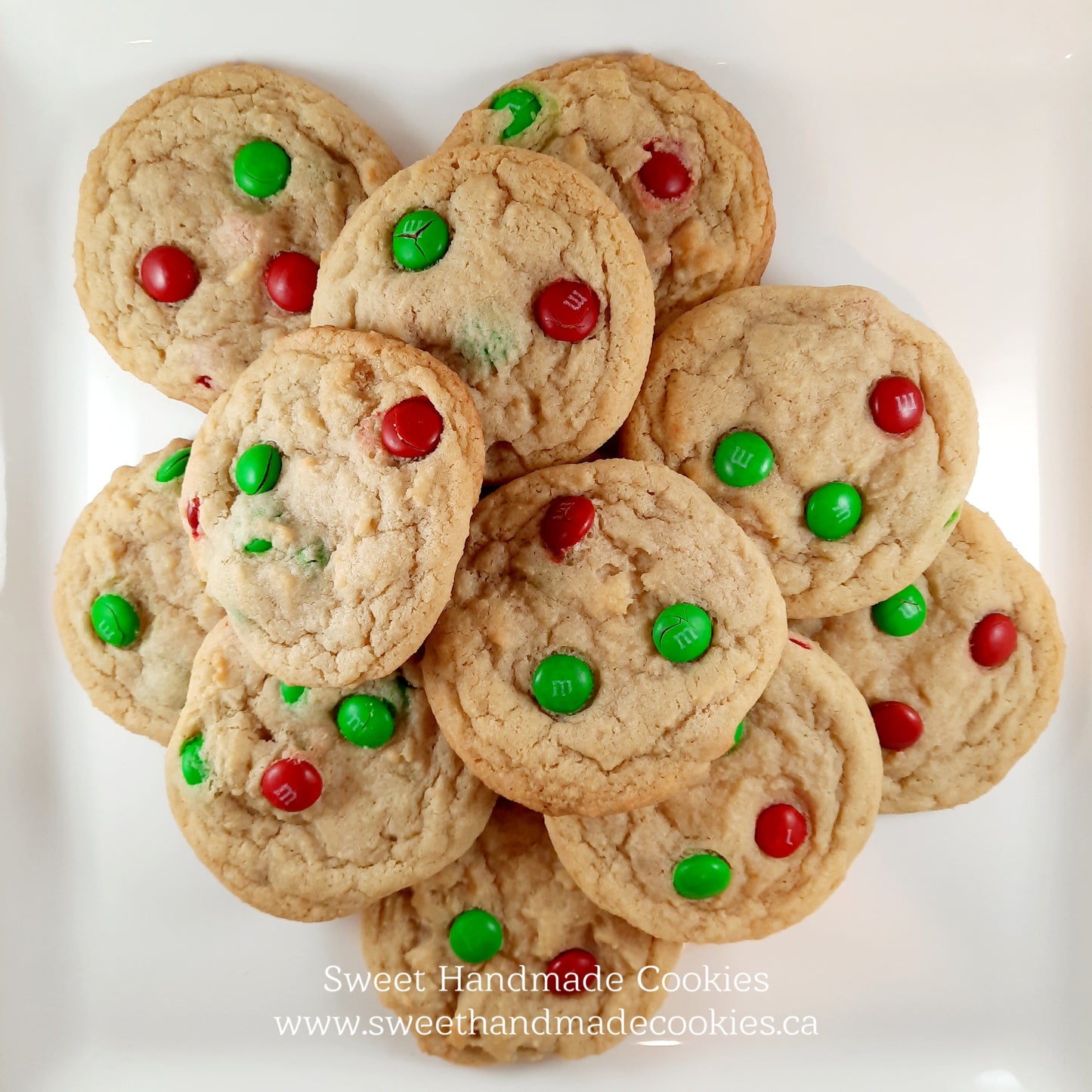 Christmas M&M Cookies - Take & Bake (6 portions)