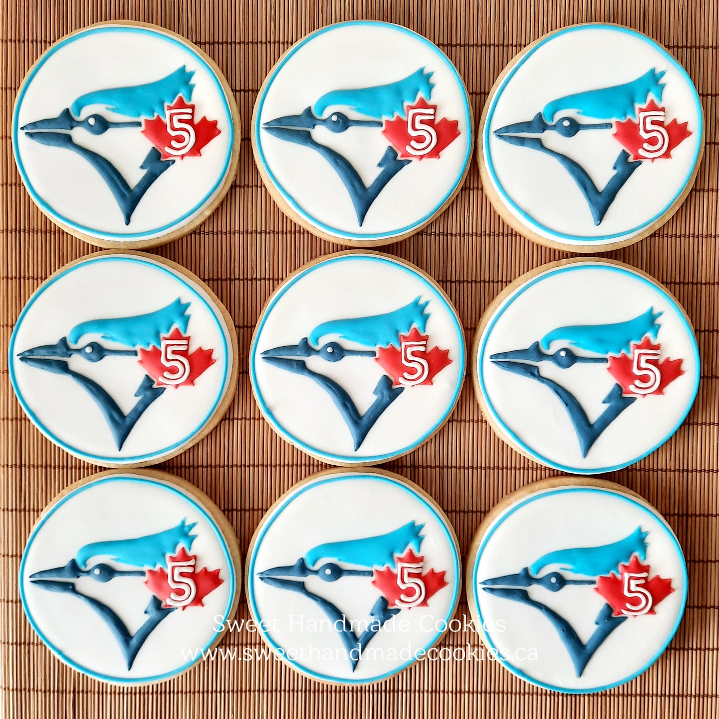 Baseball Team Birthday Cookies