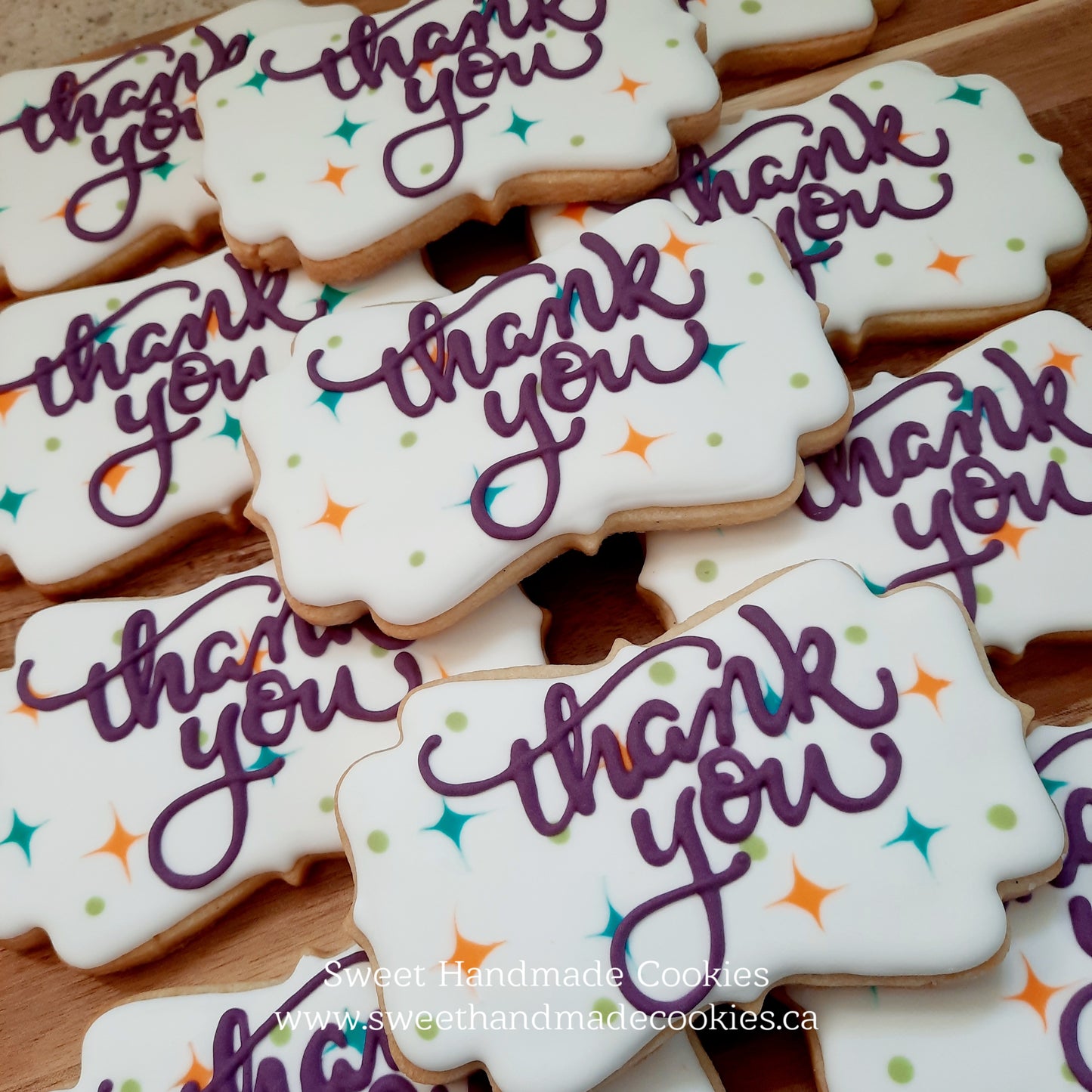 Thank You Cookies in Purple