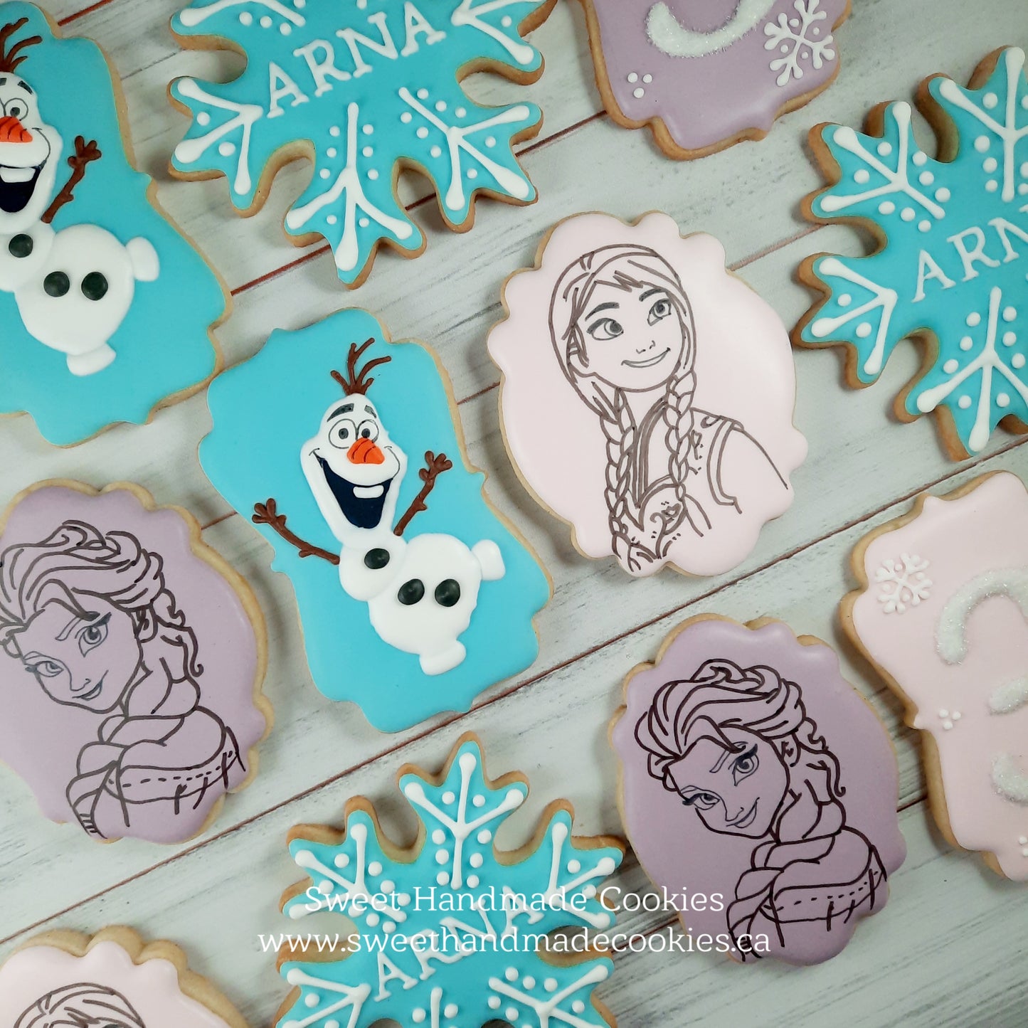 Frozen Themed Cookies for Arna