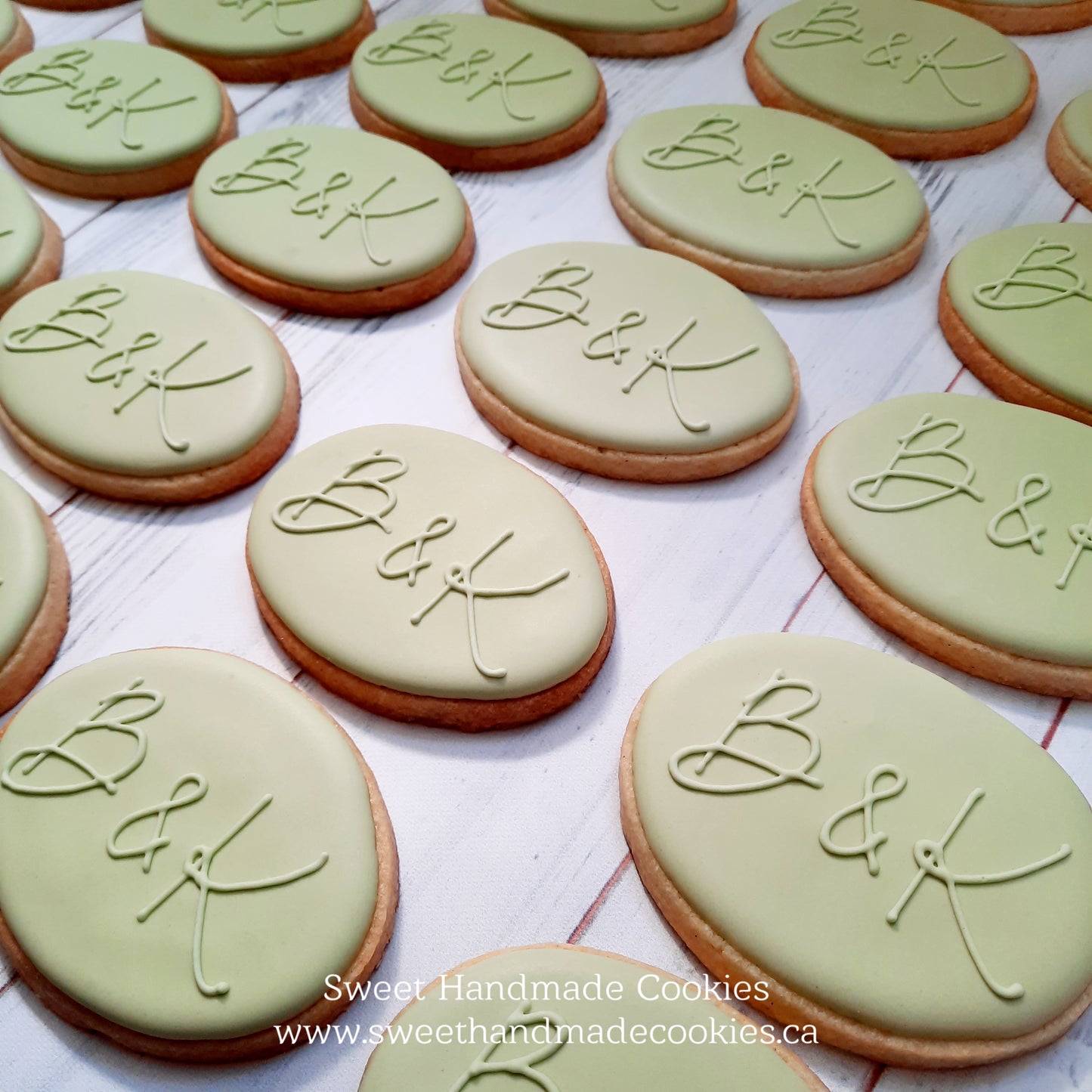 Wedding Cookies - B & K