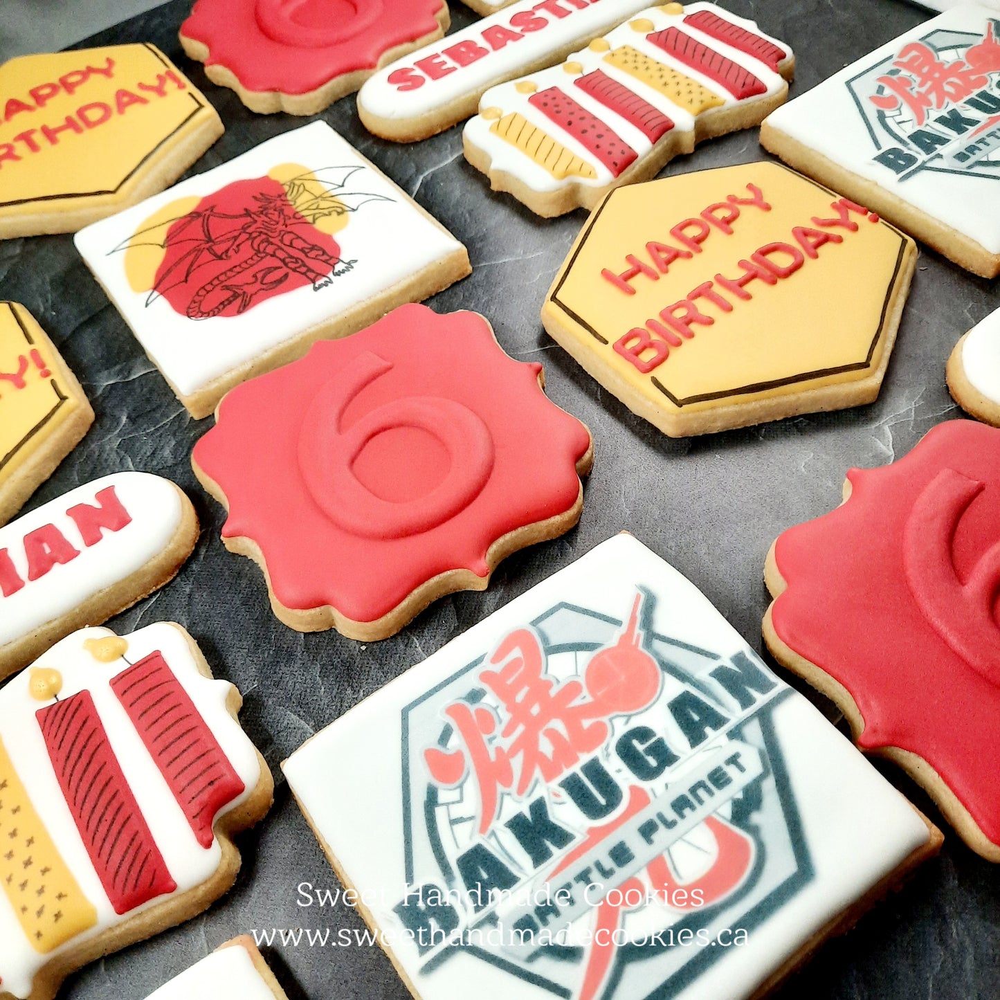 Bakugan Themed Birthday Cookies for Sebastian