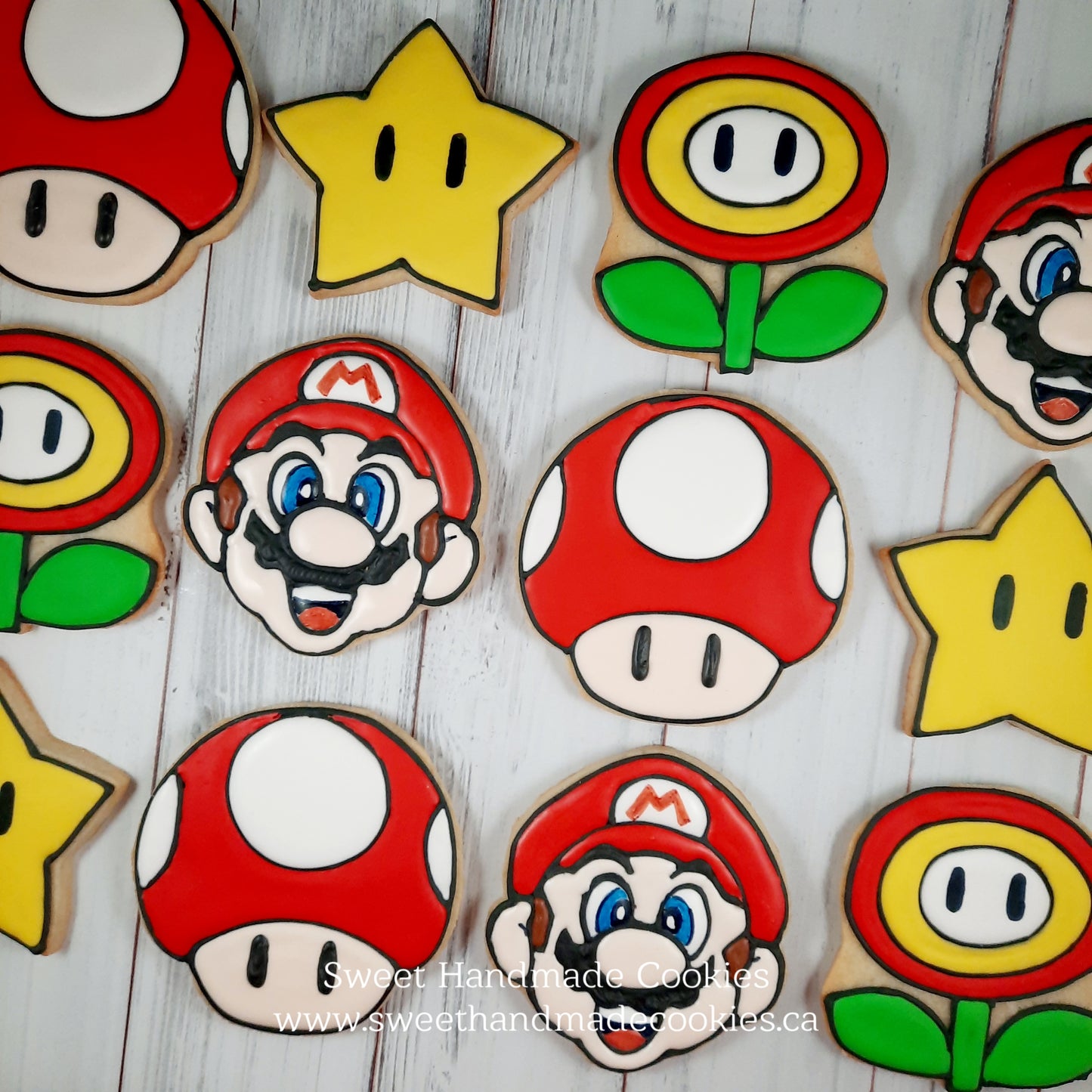 Super Mario Birthday Cookies