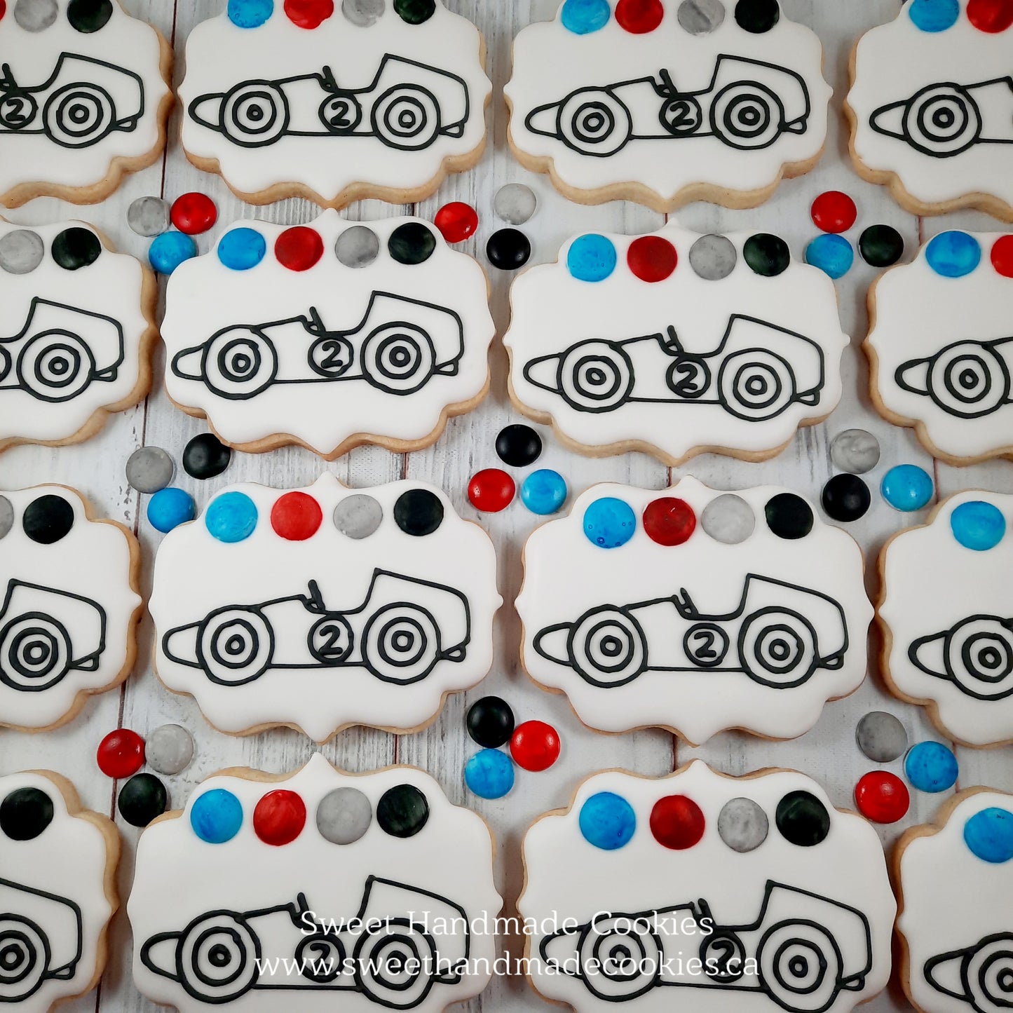 Paint-Your-Own Racecar Cookies