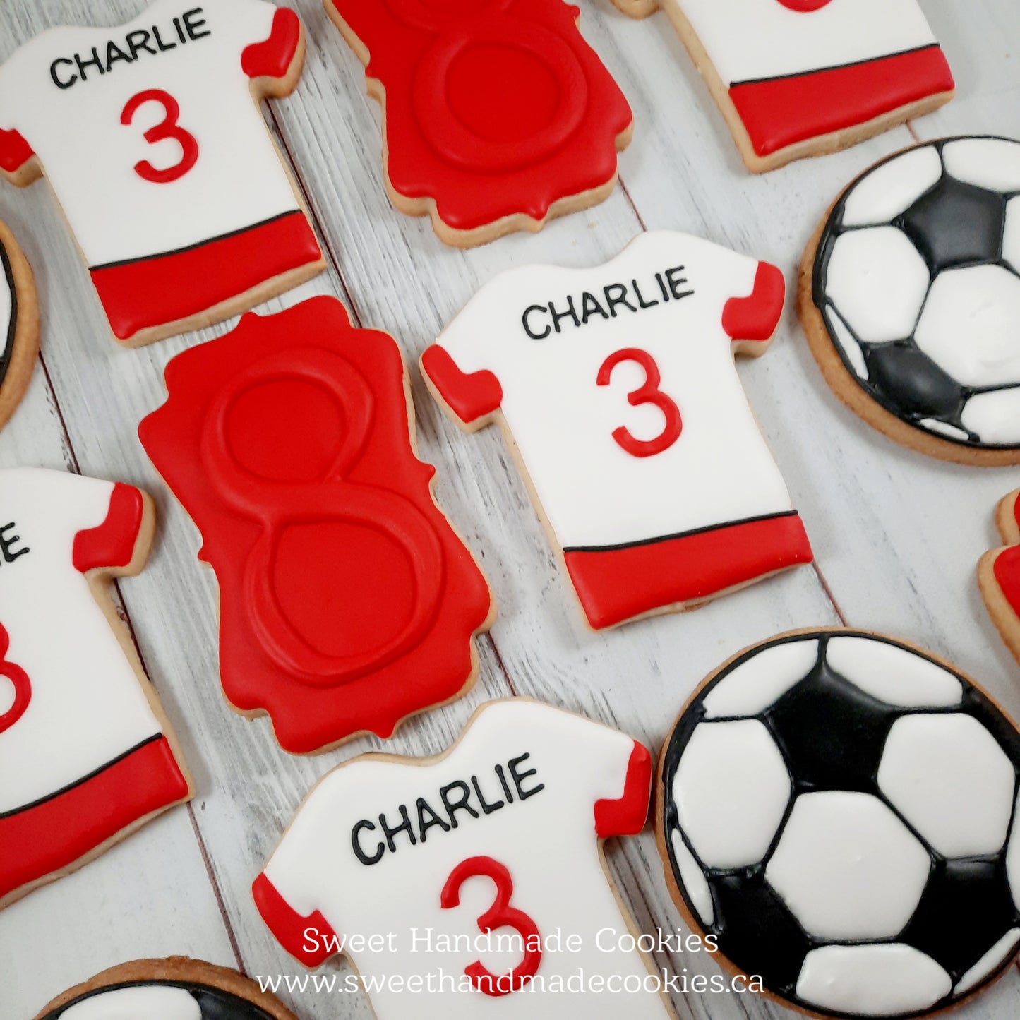 Soccer Jersey Cookies for Charlie