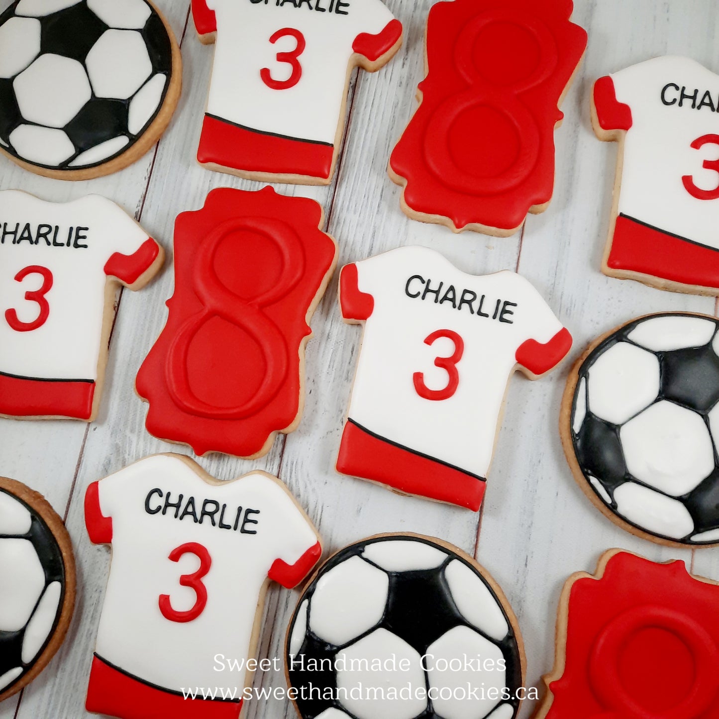Soccer Jersey Cookies for Charlie