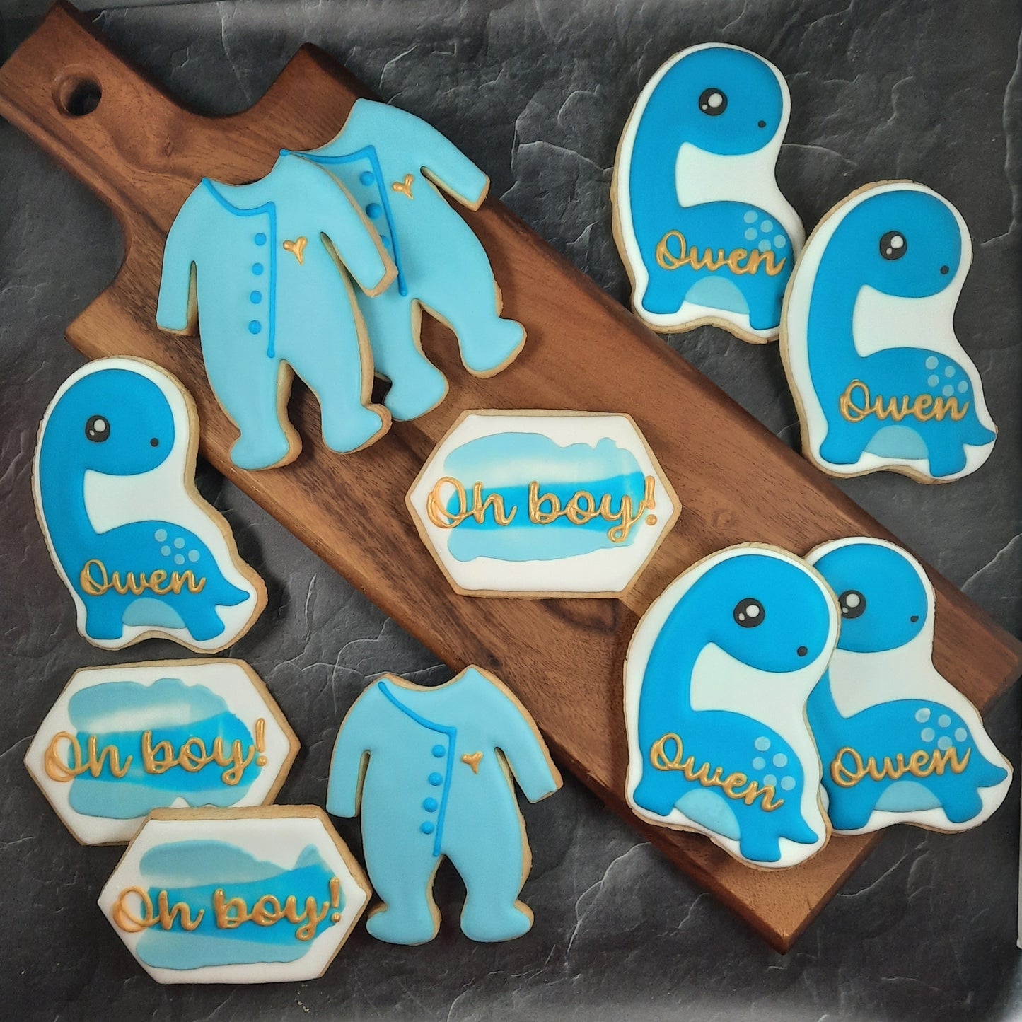 Baby Shower Cookies - Dinosaurs