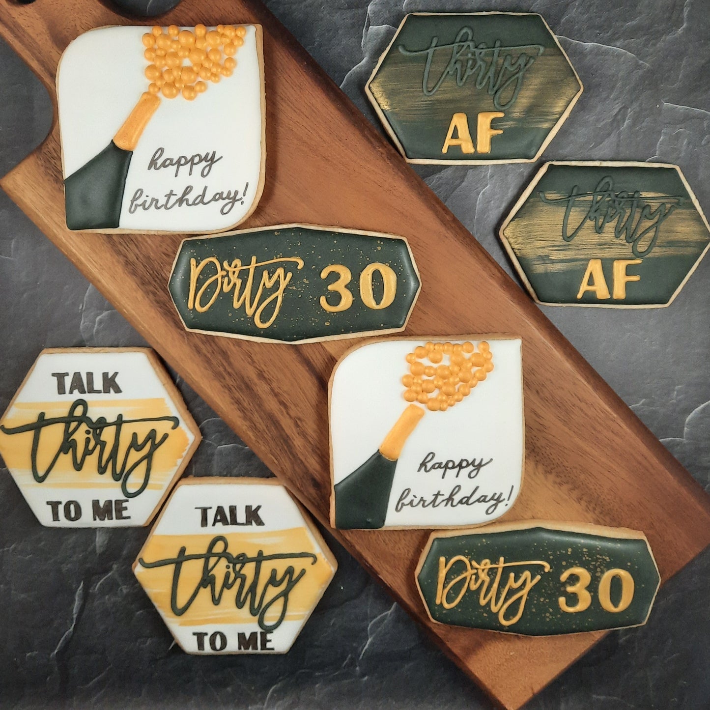 Birthday Cookies for a 30th Birthday