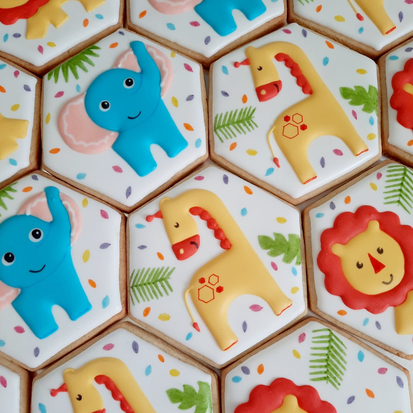 Baby Shower Cookies - Jungle Animals