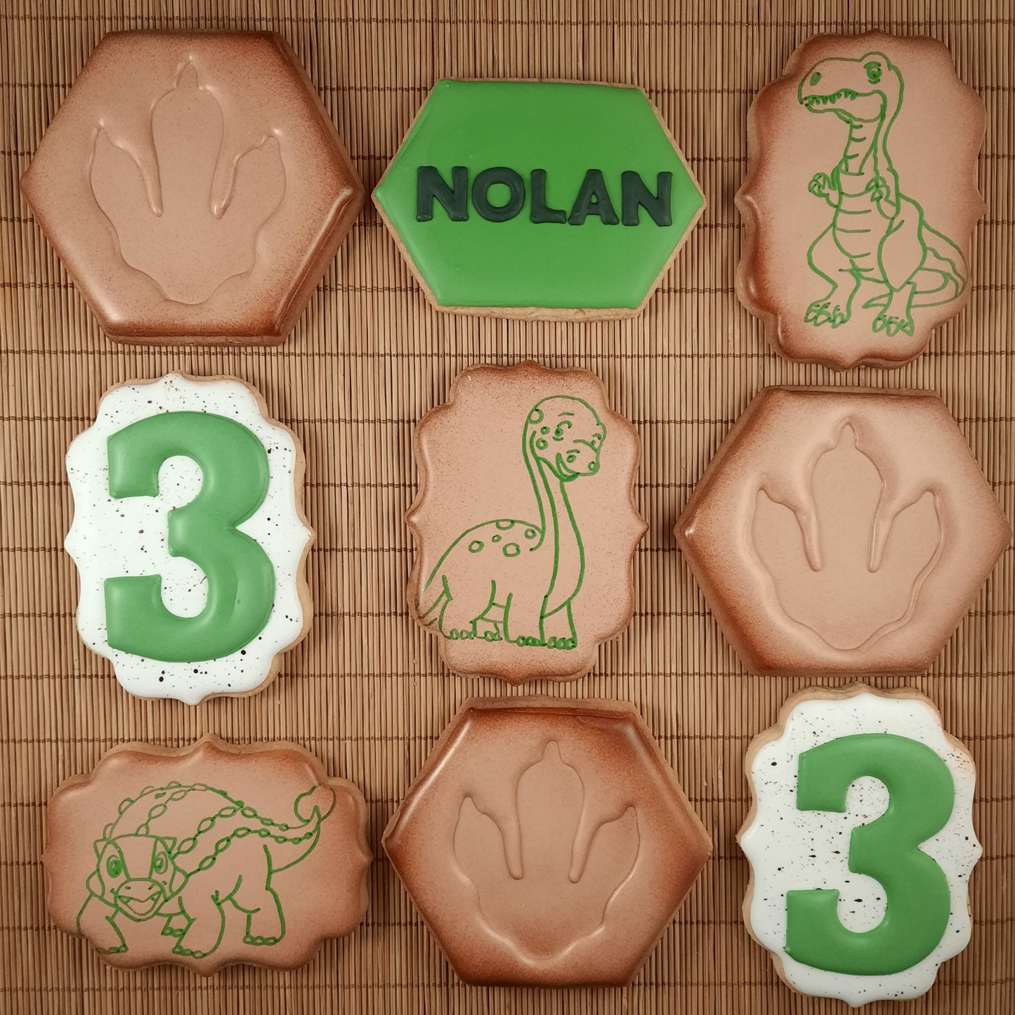 Dinosaurs Birthday Party Cookies