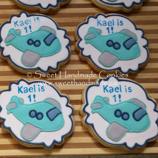Airplane Cookies for First Birthday