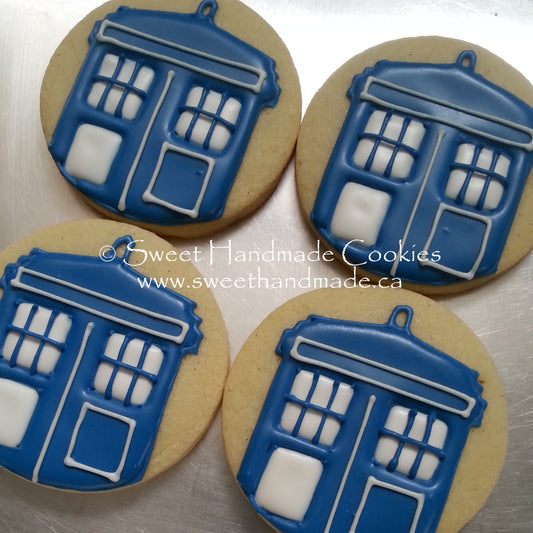 Doctor Who Tardis Cookies