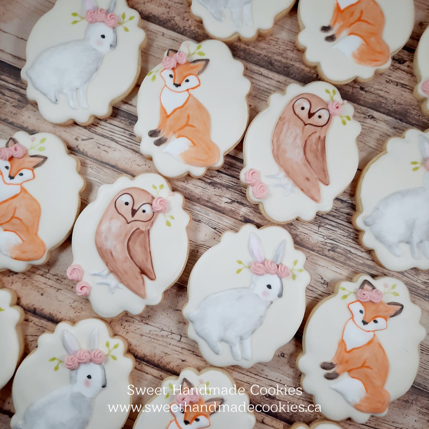Baby Shower Cookies - Baby Woodland Animals