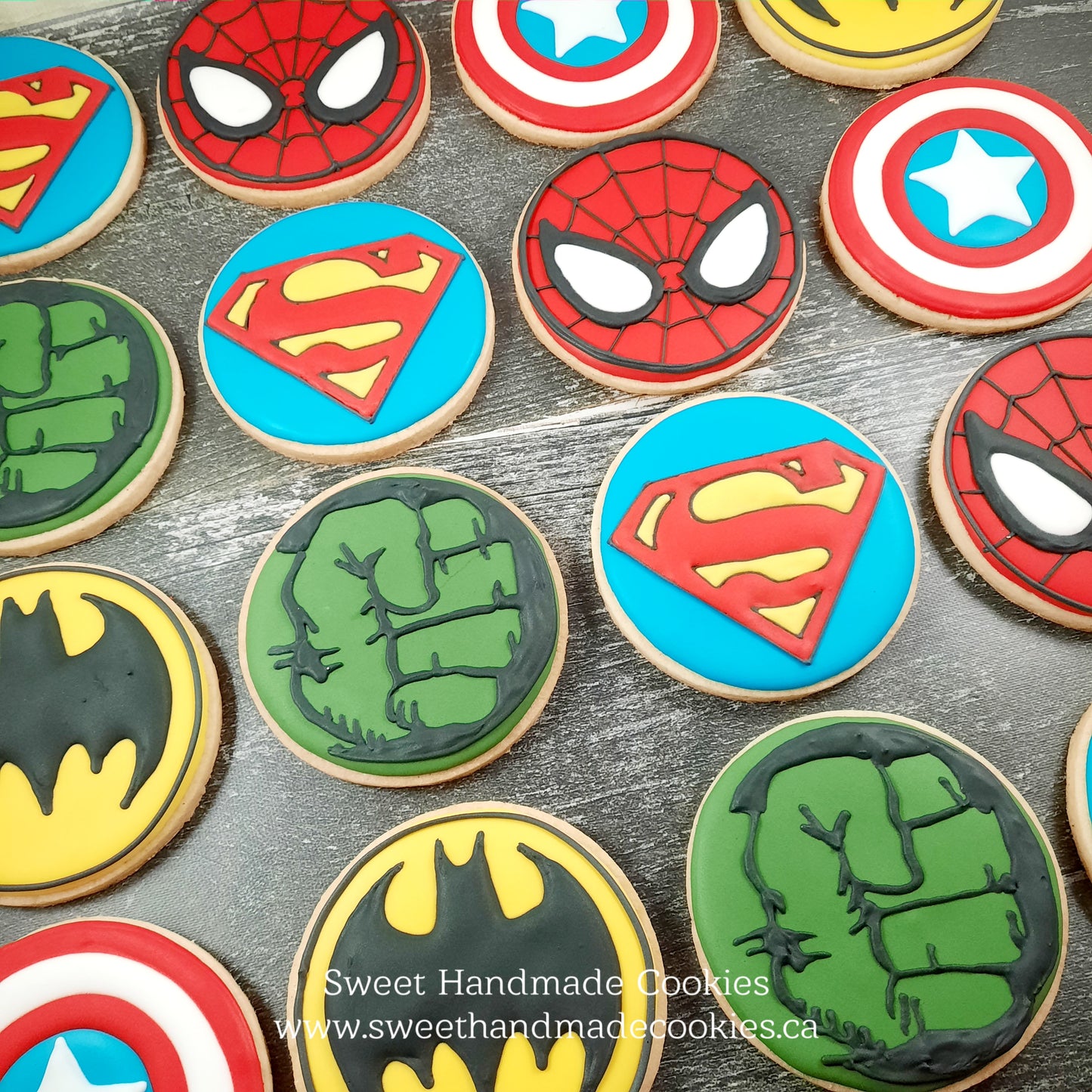 Super Hero Birthday Cookies