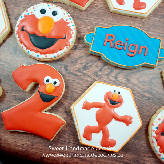 Elmo Cookies for Reign's 2nd Birthday