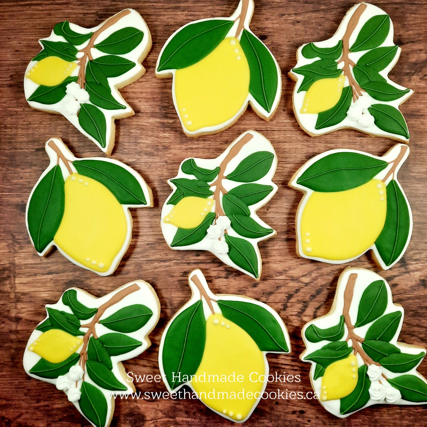 Lemon Themed Bridal Shower Cookies