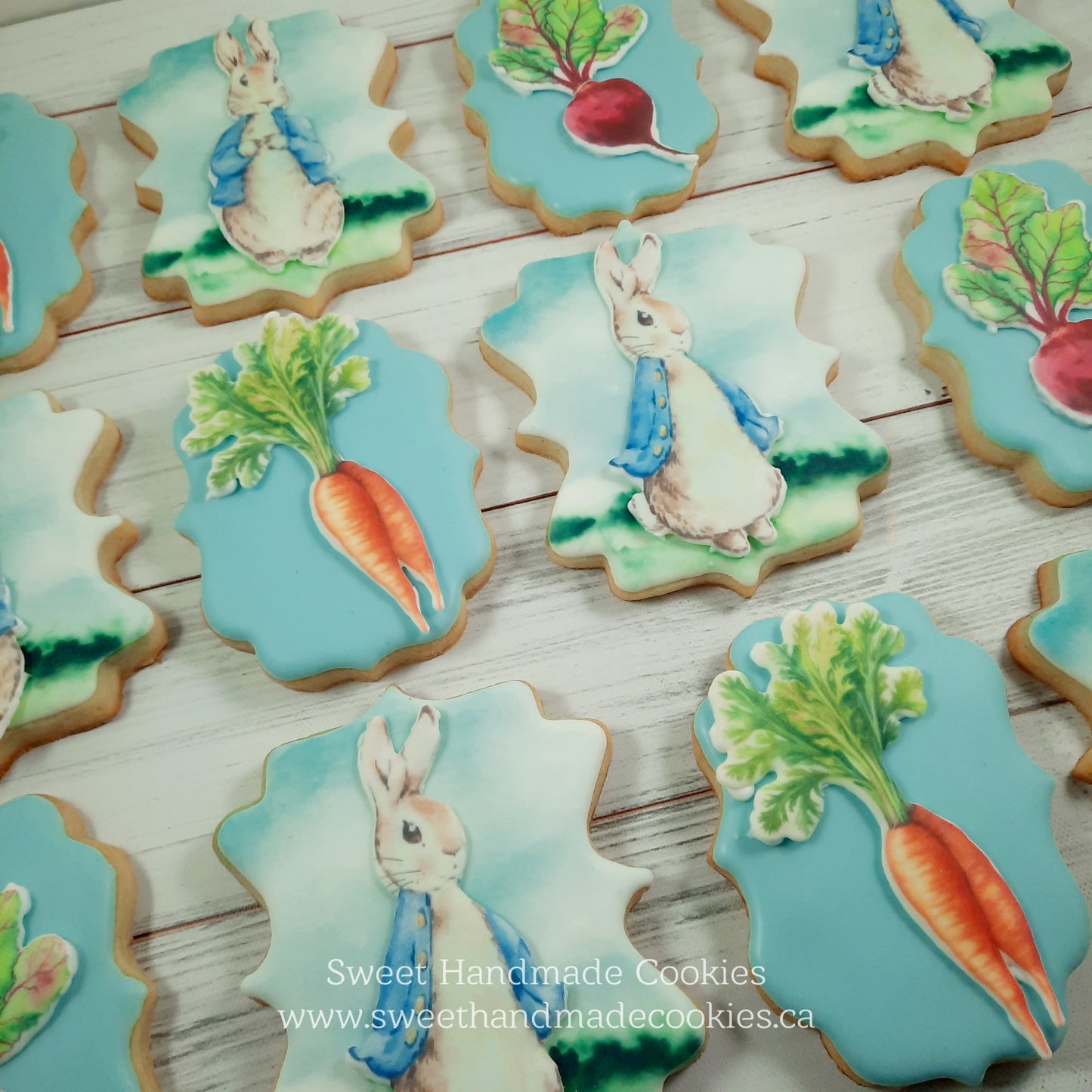 Peter Rabbit First Birthday Cookies