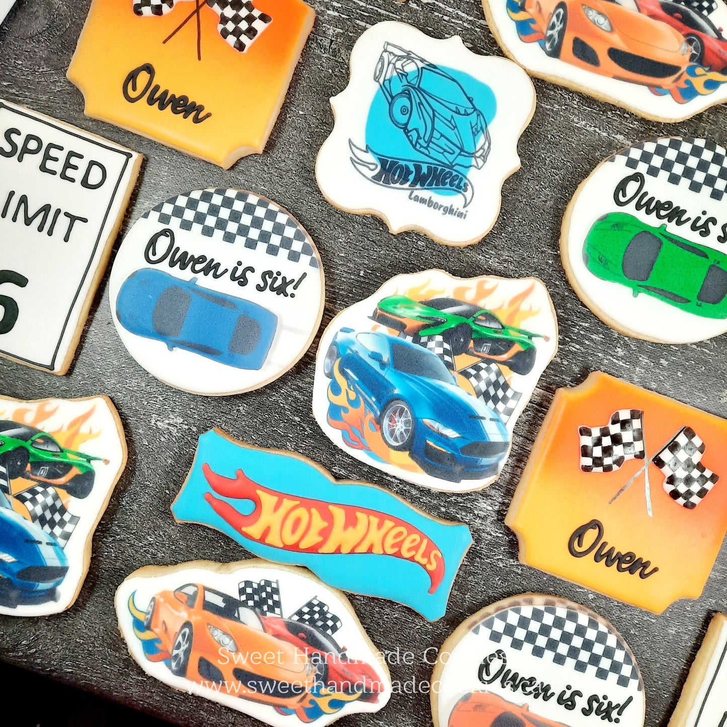 Hot Wheels Cookies for Owen