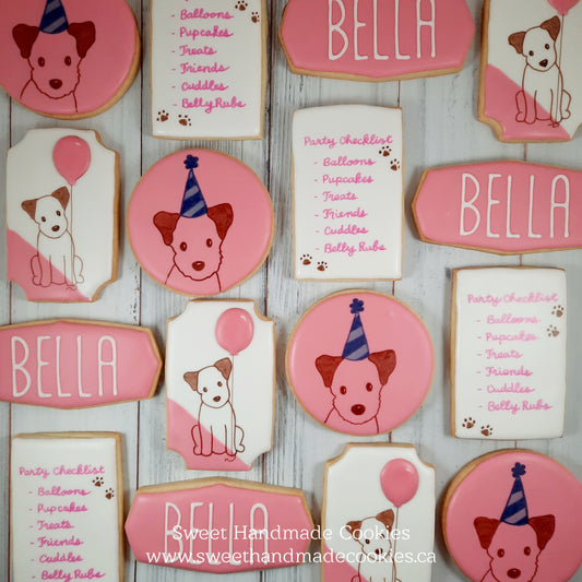 Dog's Birthday Party Cookies for the Human Guests