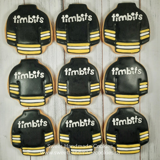 Hockey Jersey Cookies for a Team Party