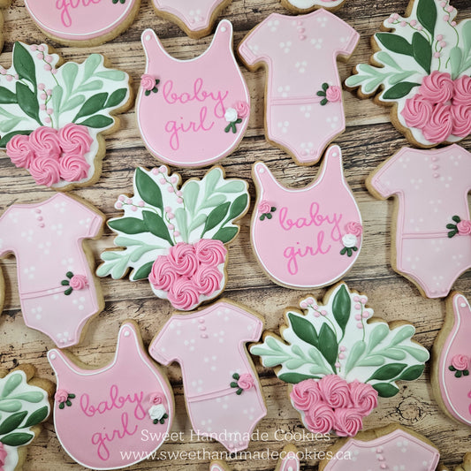 Baby Shower Cookies - Baby Girl