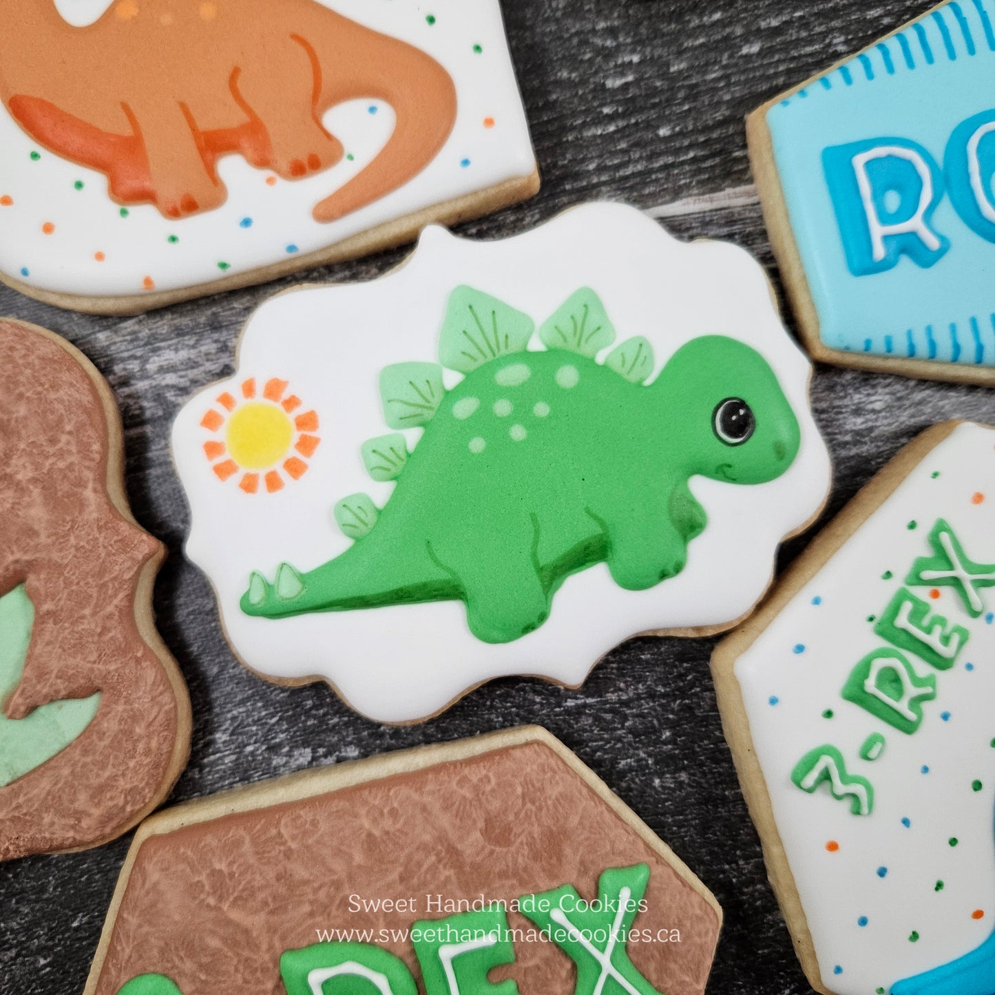 Dinosaur Cookies for Romeo's 3-Rex Birthday Party