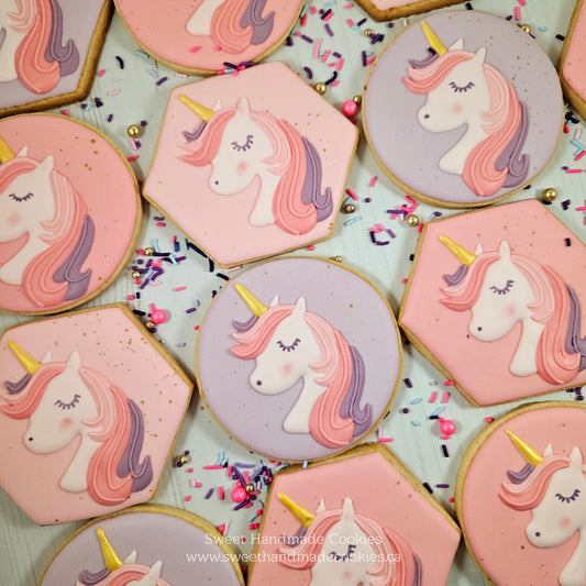 Unicorn Birthday Cookies for Loot Bags